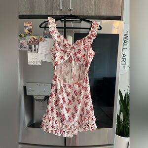 Nasty Gal Take Root Floral Cut Out Dress size 2